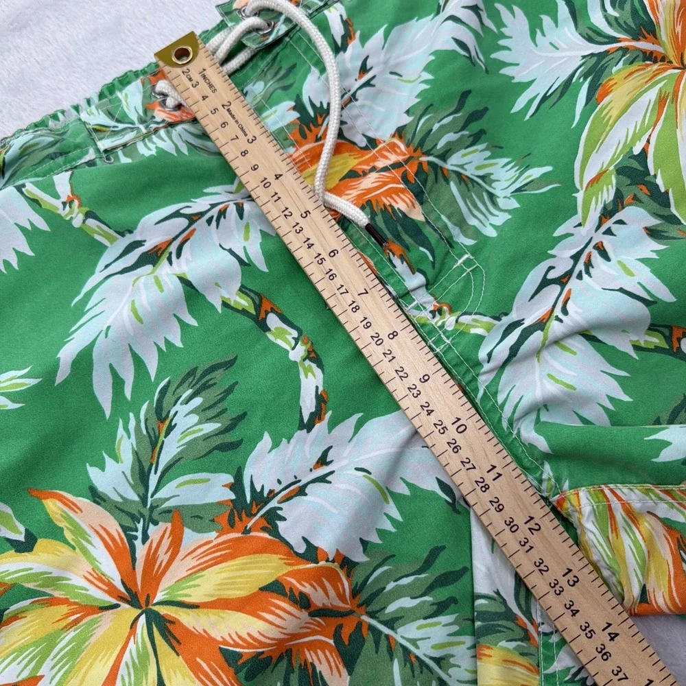 POLO RALPH LAUREN MEN'S SWIM CARGO SHORTS SIZE XL HAWAIIAN FLORAL ALOHA BEACH